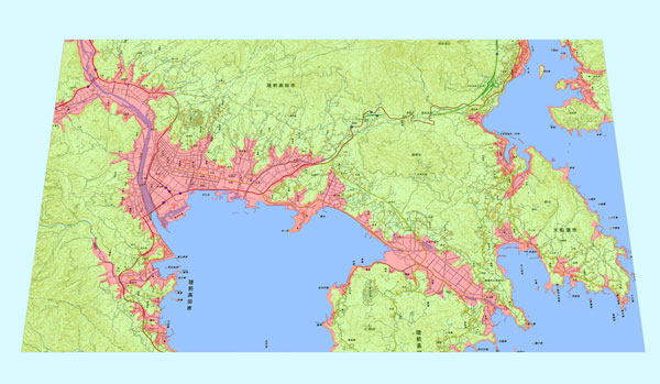 特大サイズ地図